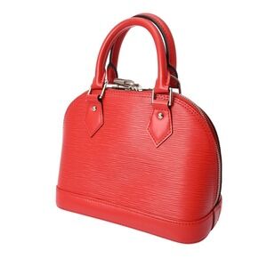 Louis Vuitton Leather Coquelicot Alma Handbag Epi Red